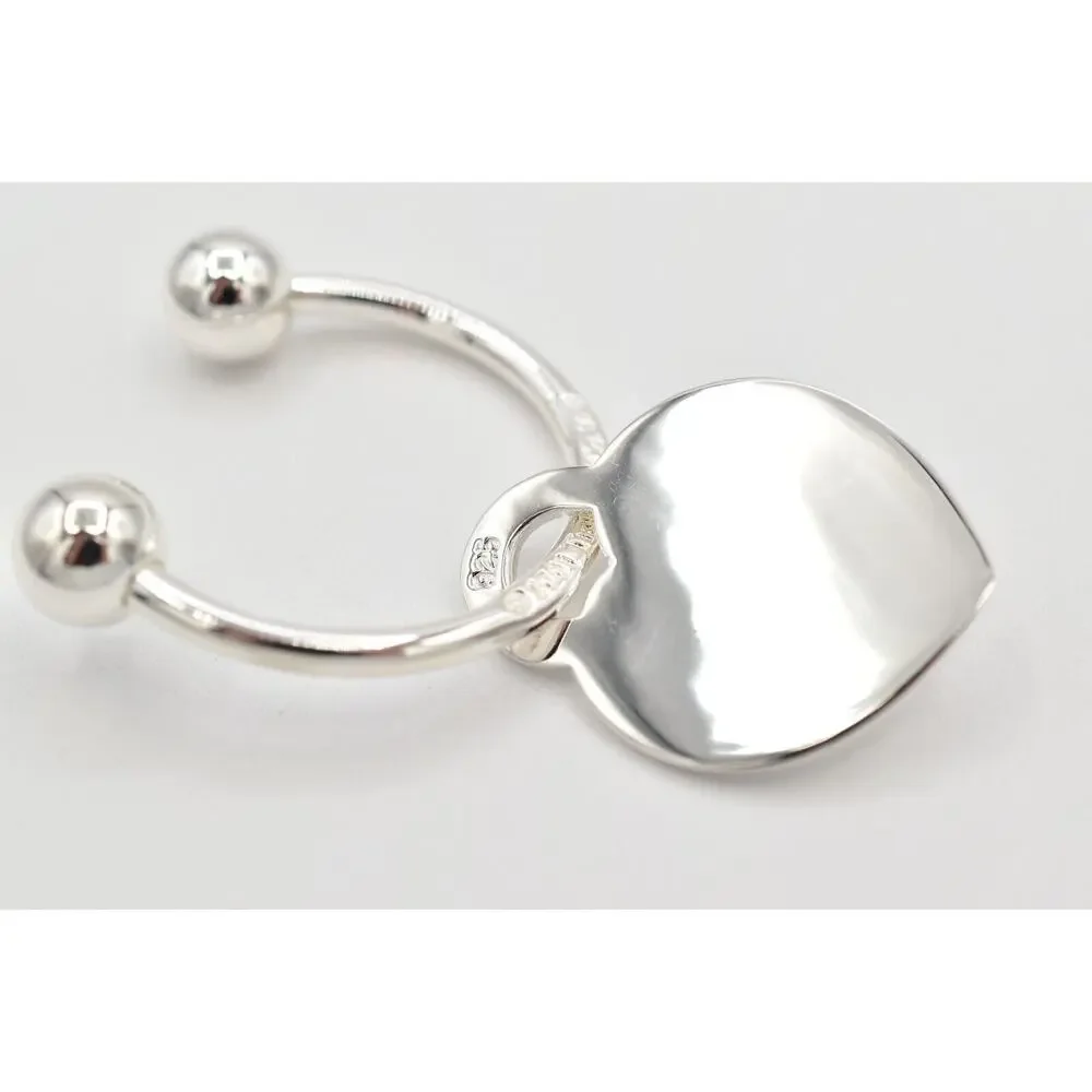 Tiffany & Co. Horseshoe Keyring Tiffany Notes Heart Charm Sterling Silver 925